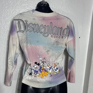 Disney spirit jersey kids 7/8 100 years multicolor characters fireworks